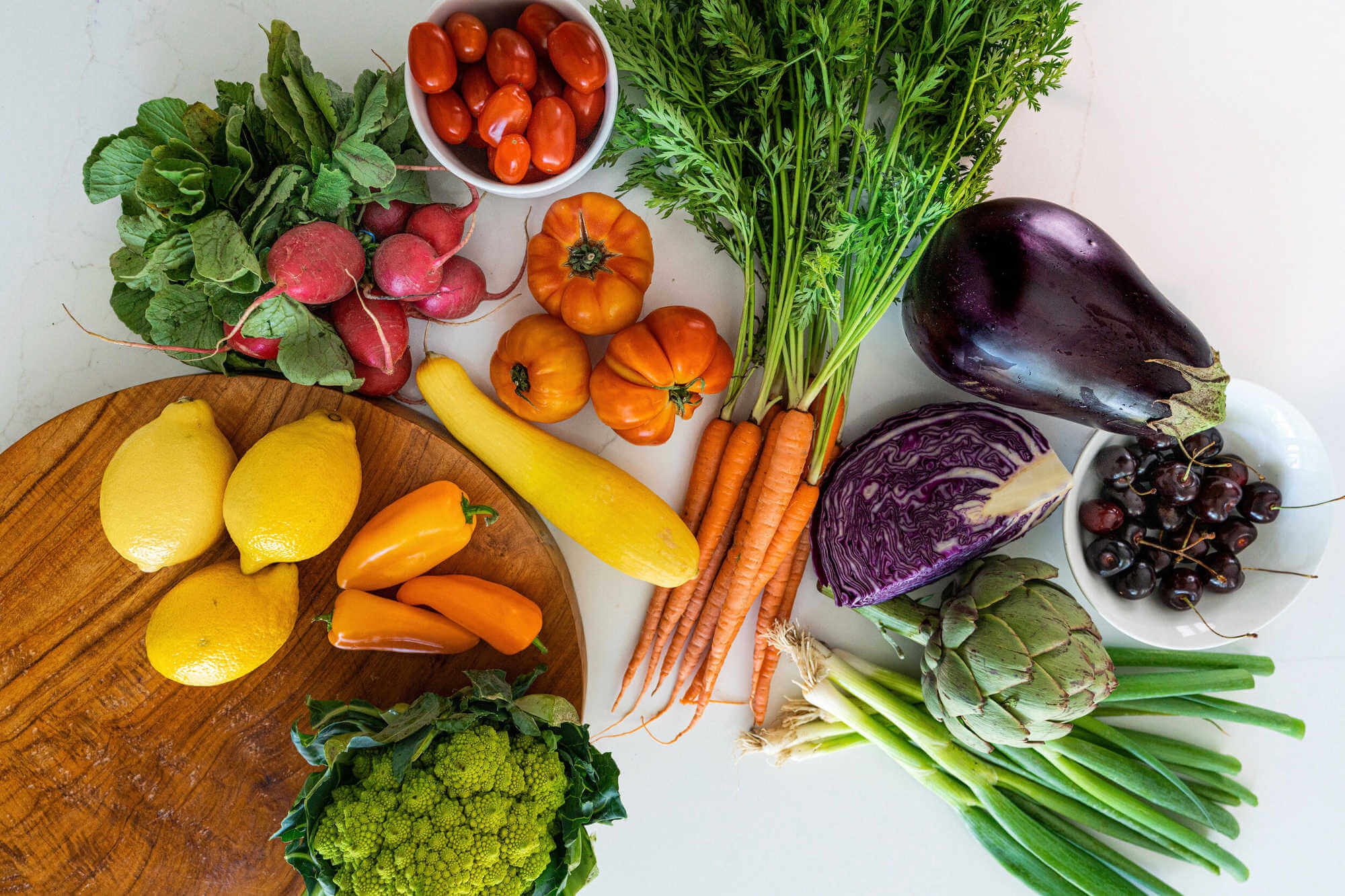 An assortment of vegetables